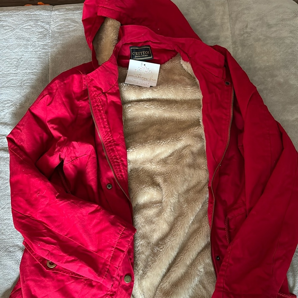long rain coat or winter coat